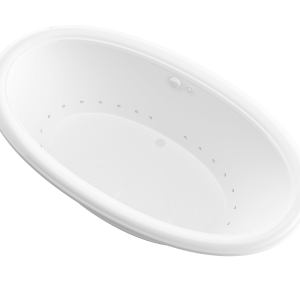 Atlantis Whirlpools Petite 44 x 78 Oval Air Jetted Bathtub 4478PCAL
